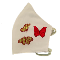 Pack de 2 Mascarillas reutilizable lavable mariposas para niño o niña