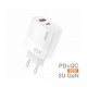 B.F. Cargador GaN PD 65W Dual Ports - D130B
